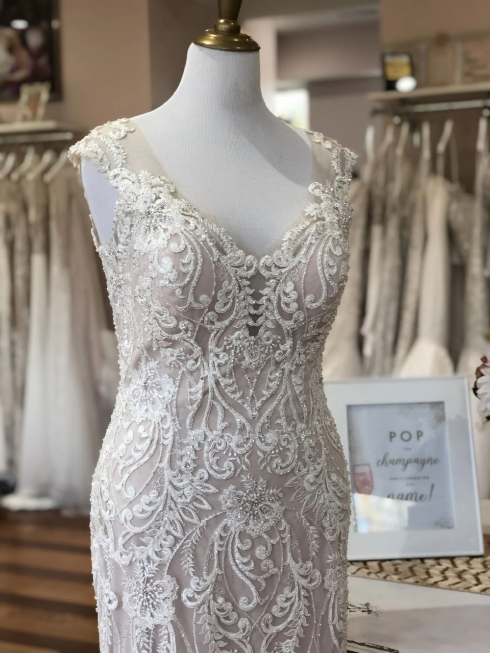 Allure Couture C489 size 12 NWOT